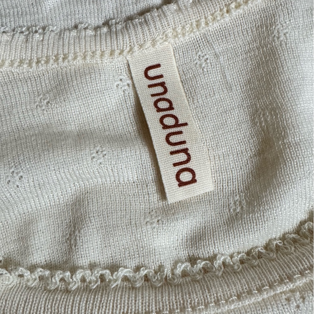 Unaduna pointelle silk wool tank top - Picture 2 of 3